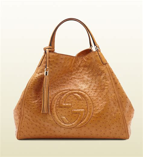 gucci ostrich shoulder bag|gucci ostrich handbags.